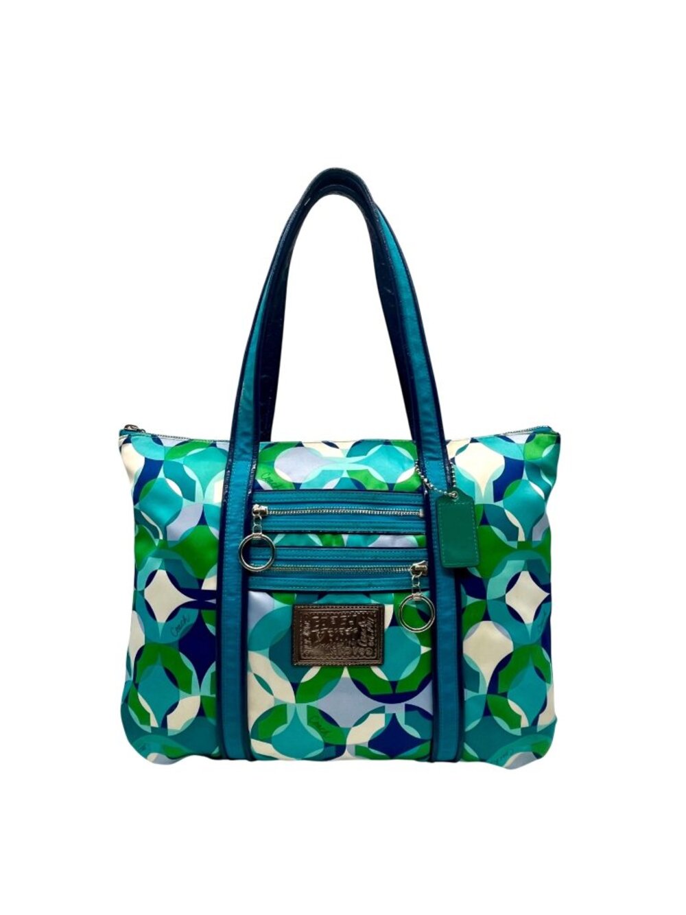Coach Poppy OP Art Kaleidoscope Glam Tote Bag 14747